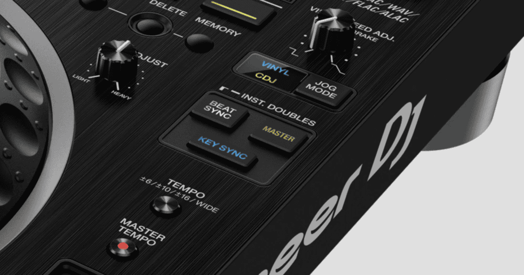 botón sync dj